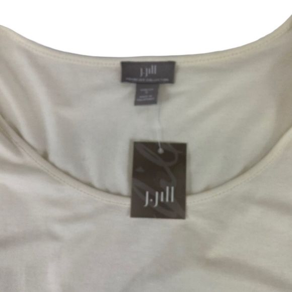 J. Jill Wearever Coll ivory long sleeve top NWT -S - Picture 8 of 10